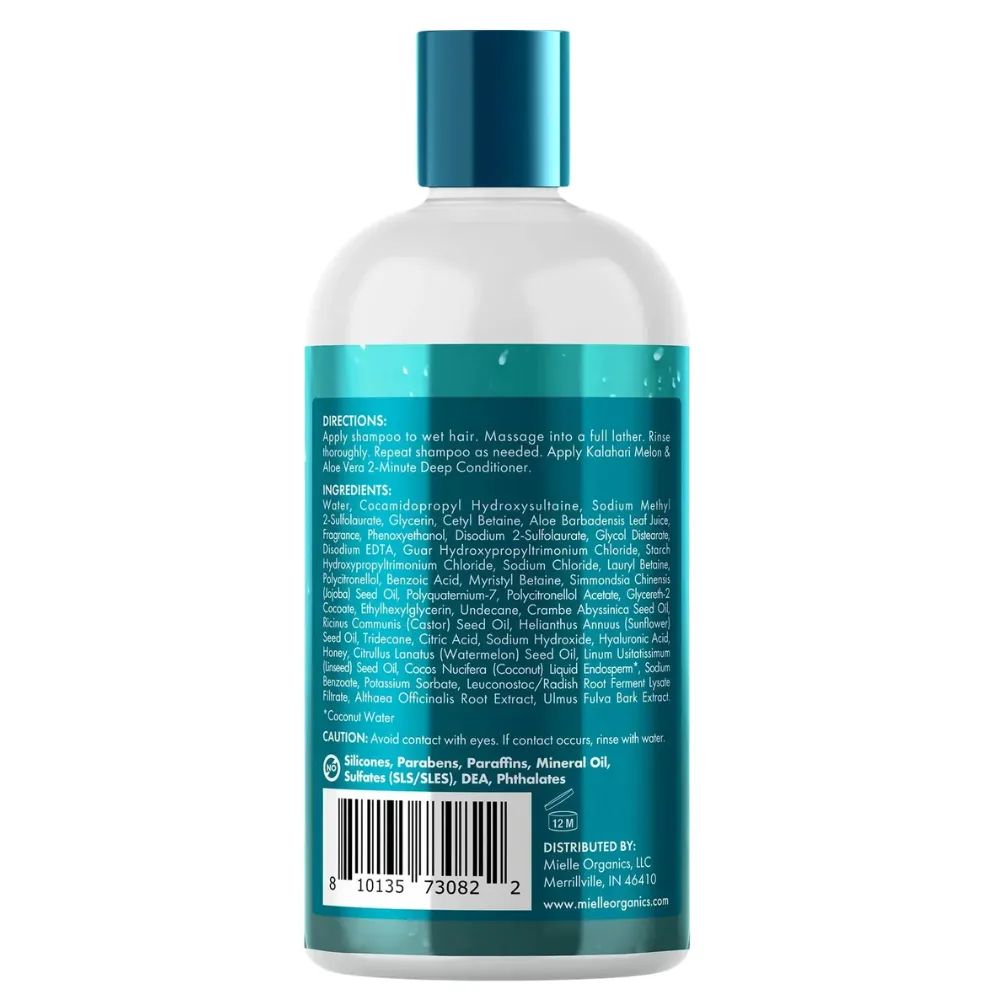 Mielle Organics Kalahari Melon and Aloe Vera Champú Hidratación Profunda 355ml - 1